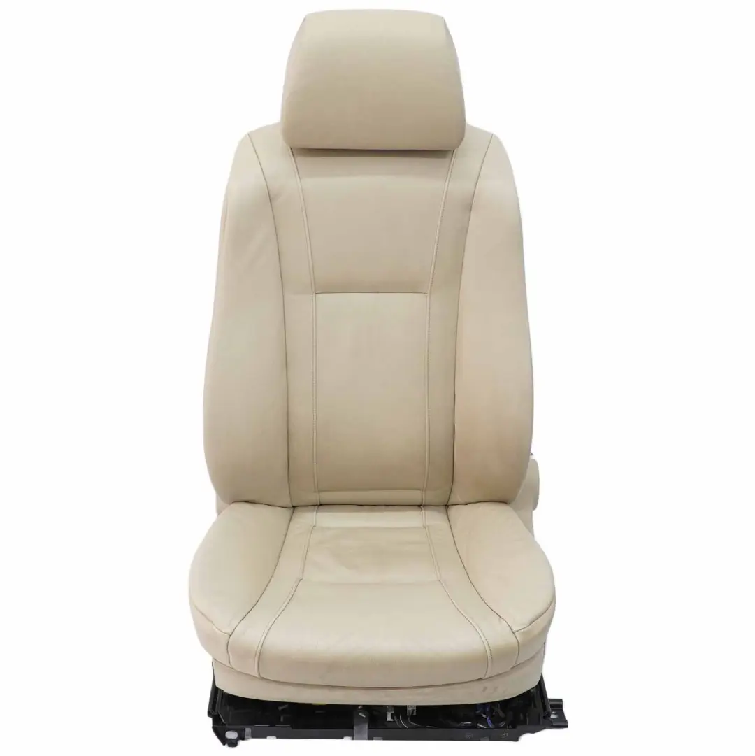 Front Seat BMW E65 Cream Beige Nasca Leather Left N/S Memory Heated Lumbar to with Part number 7153366 Front Seat BMW E65 Cream Beige Nasca Leather Left N/S Memory Heated Lumbar - SKU rhd-7153366 - Part number 7153366