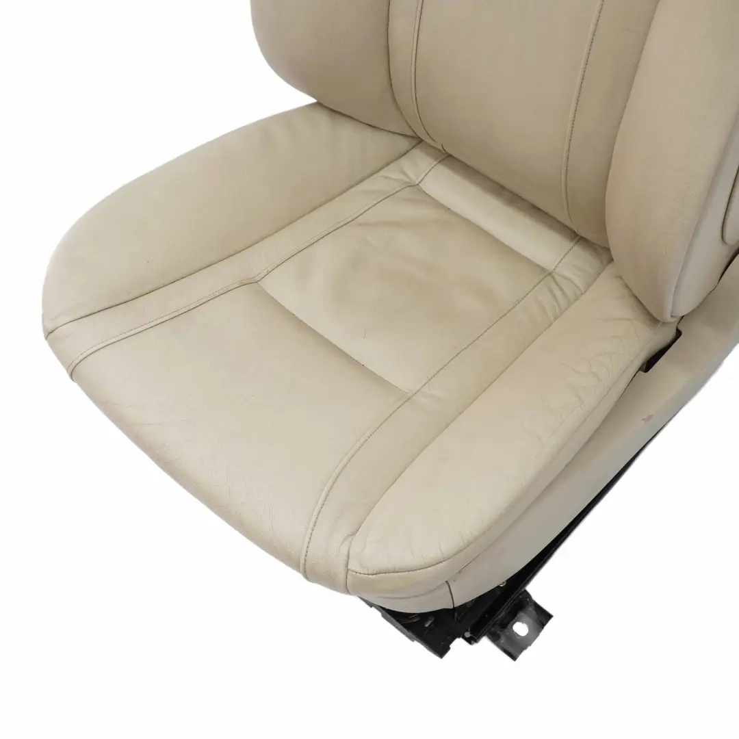 Front Seat BMW E65 Cream Beige Nasca Leather Left N/S Memory Heated Lumbar to with Part number 7153366 Front Seat BMW E65 Cream Beige Nasca Leather Left N/S Memory Heated Lumbar - SKU rhd-7153366 - Part number 7153366