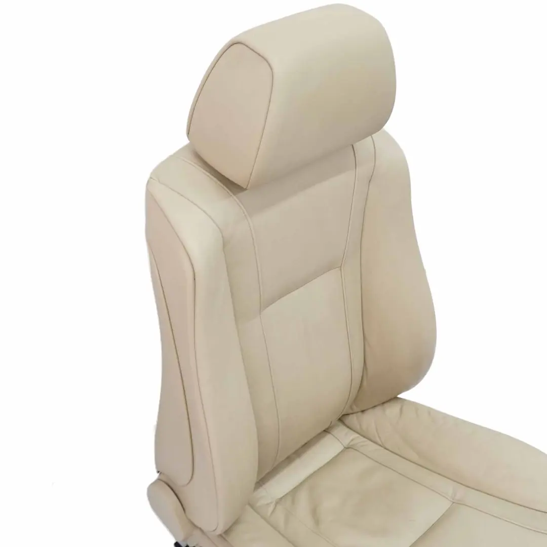 Front Seat BMW E65 Cream Beige Nasca Leather Left N/S Memory Heated Lumbar to with Part number 7153366 Front Seat BMW E65 Cream Beige Nasca Leather Left N/S Memory Heated Lumbar - SKU rhd-7153366 - Part number 7153366