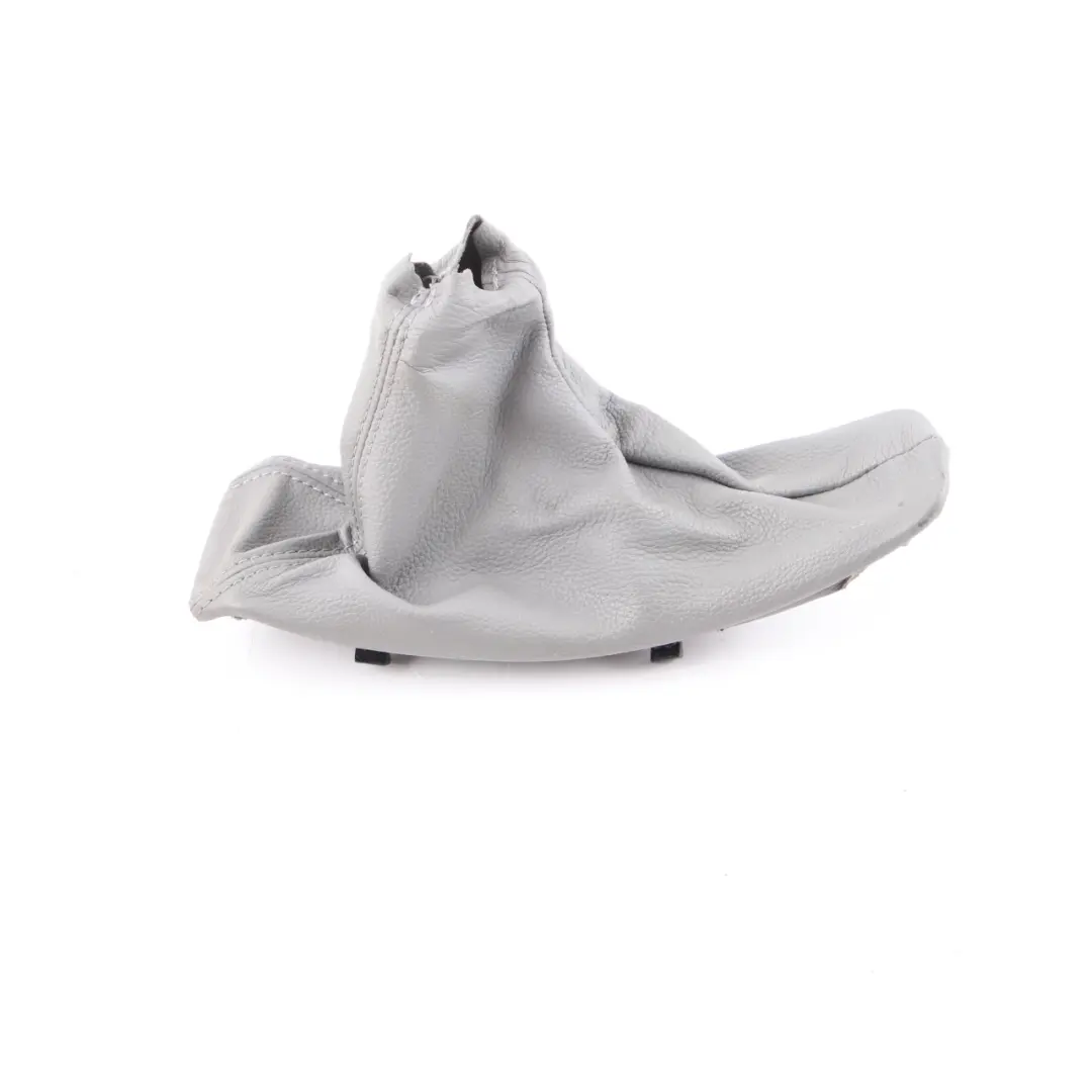 Grey Leather Handbrake Lever Cover to BMW E90 E91 E92 with Part number 7155626 BMW E90 E91 E92 Grey Leather Handbrake Lever Cover - SKU rhd-7155626-2 - Part number 7155626