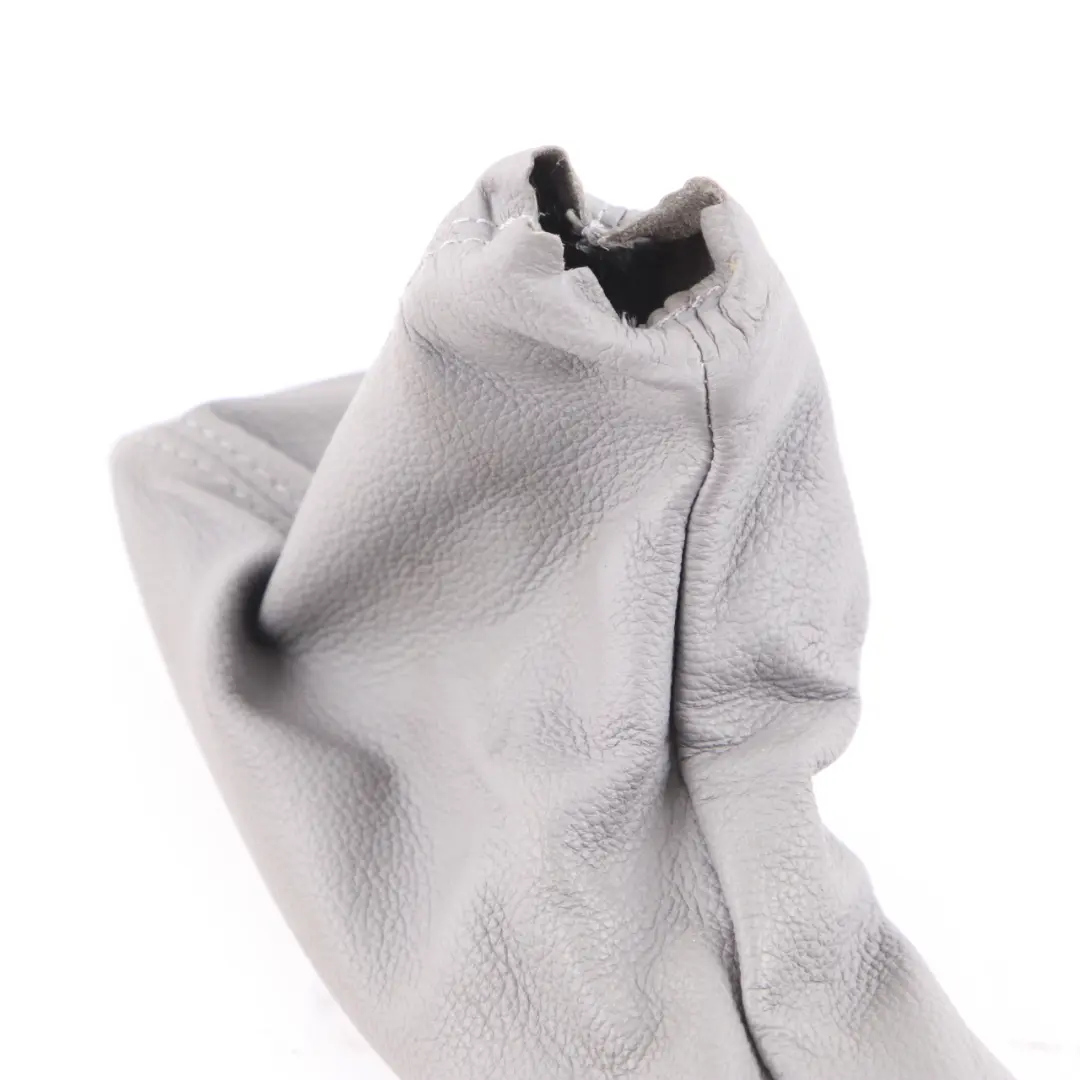 Grey Leather Handbrake Lever Cover to BMW E90 E91 E92 with Part number 7155626 BMW E90 E91 E92 Grey Leather Handbrake Lever Cover - SKU rhd-7155626-2 - Part number 7155626