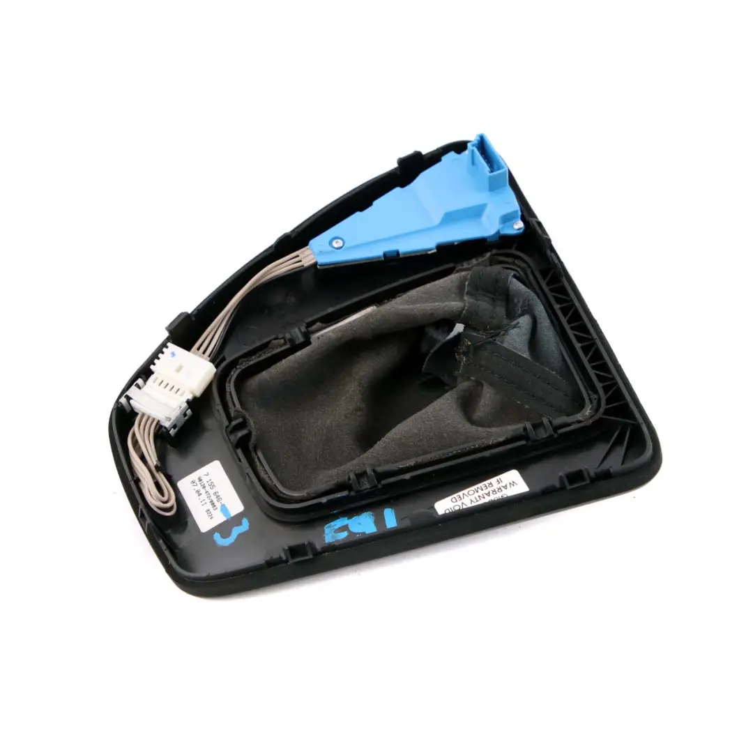 Selector Selecting Lever Surround Cover Black to BMW 3 Series E90 E91 E92 LCI Gear with Part number 7155646 BMW 3 Series E90 E91 E92 LCI Gear Selector Selecting Lever Surround Cover Black - SKU rhd-7155646-3 - Part number 7155646