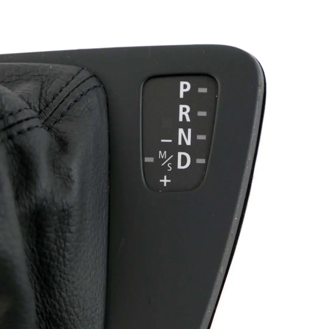Selector Selecting Lever Surround Cover Black to BMW 3 Series E90 E91 E92 LCI Gear with Part number 7155646 BMW 3 Series E90 E91 E92 LCI Gear Selector Selecting Lever Surround Cover Black - SKU rhd-7155646-3 - Part number 7155646