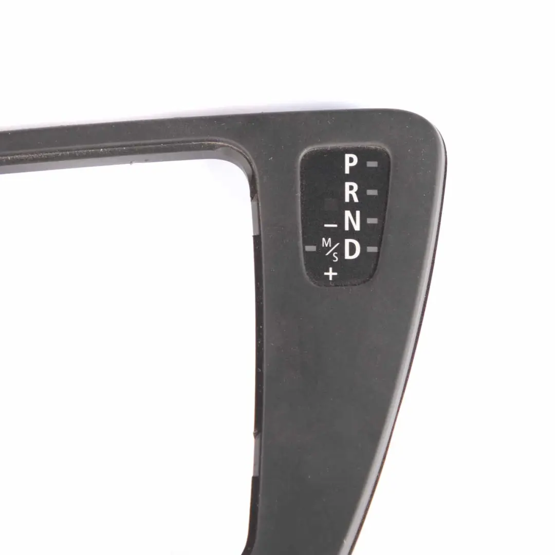 Selector Selecting Lever Surround Cover Black to BMW 3 Series E90 E91 E92 LCI Gear with Part number 7155646 BMW 3 Series E90 E91 E92 LCI Gear Selector Selecting Lever Surround Cover Black - SKU rhd-7155646-5 - Part number 7155646