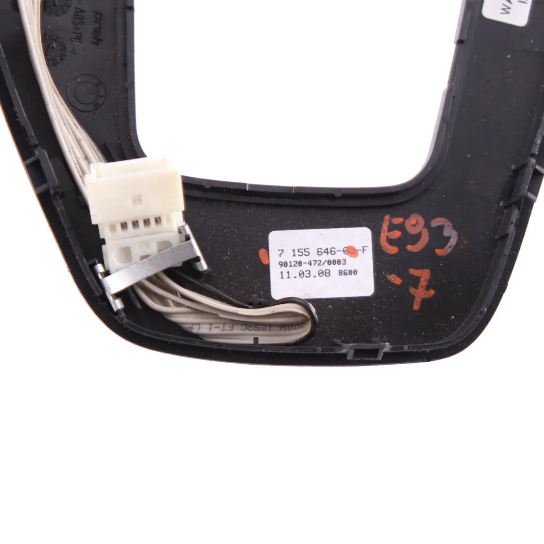Selector Cover BMW E90 E91 E92 E93 Gear Selecting Lever Surround M Performance to with Part number 7155646 Selector Cover BMW E90 E91 E92 E93 Gear Selecting Lever Surround M Performance - SKU rhd-7155646-7 - Part number 7155646