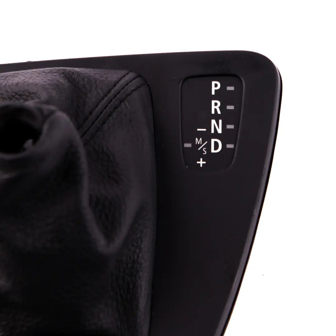 Selector Selecting Lever Surround Cover Black to BMW 3 Series E90 E91 E92 E93 Gear with Part number 7155646 BMW 3 Series E90 E91 E92 E93 Gear Selector Selecting Lever Surround Cover Black - SKU rhd-7155646 - Part number 7155646