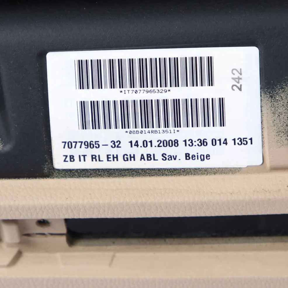 BMW 3 Series E90 E91 Dashboard Dash Panel Single Scoop Beige - SKU rhd-7155777 - Part number 7155777