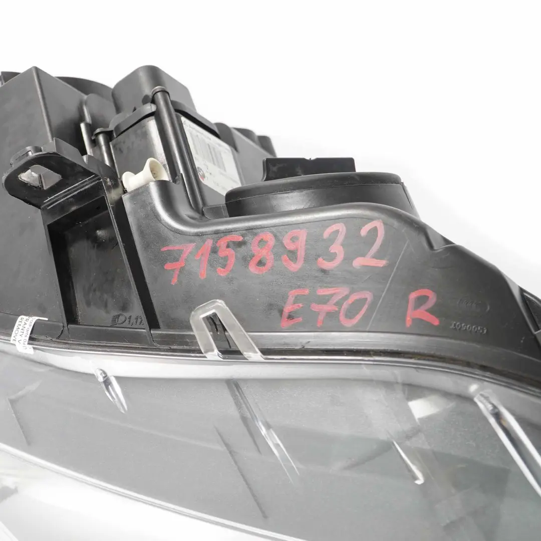 BMW X5 E70 Headlight Headlamp Front Light Lamp Right O/S - SKU rhd-7158932 - Part number 7158932