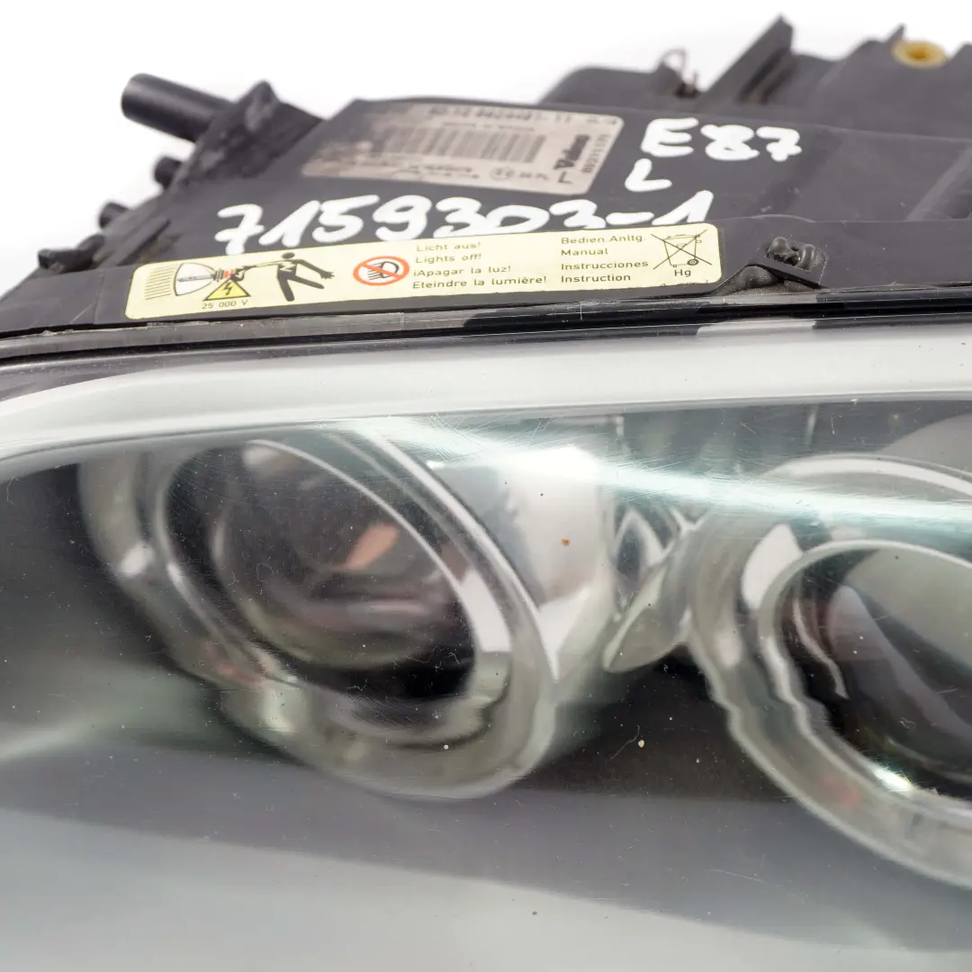 Bi-Xenon Headlight Headlamp Passenger Lamp Left N/S 6924491 to BMW 1 Series E87 with Part number 7159303 BMW 1 Series E87 Bi-Xenon Headlight Headlamp Passenger Lamp Left N/S 6924491 - SKU rhd-7159303-1 - Part number 7159303