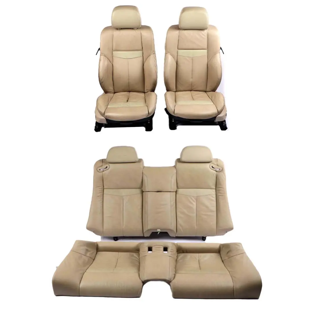 Heated Cream Beige Leather Interior Front Rear Seat Seats Memory to BMW E63 Sport with Part number 7159879 BMW E63 Sport Heated Cream Beige Leather Interior Front Rear Seat Seats Memory - SKU rhd-7159879-1 - Part number 7159879
