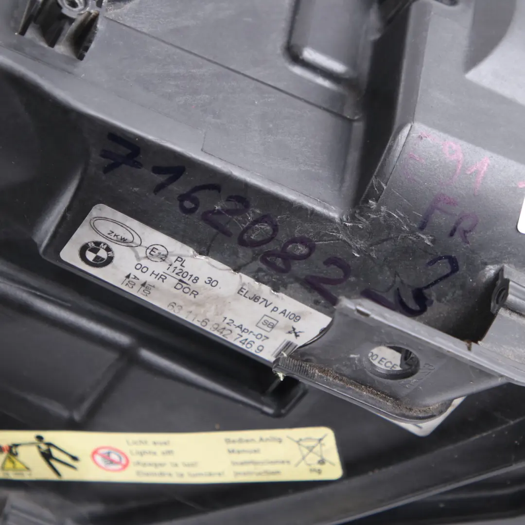 Front Adaptive Headlights Xenon Dynamic Lamp Right O/S 6942746 to BMW E90 E91 with Part number 7162082 BMW E90 E91 Front Adaptive Headlights Xenon Dynamic Lamp Right O/S 6942746 - SKU rhd-7162082-3 - Part number 7162082