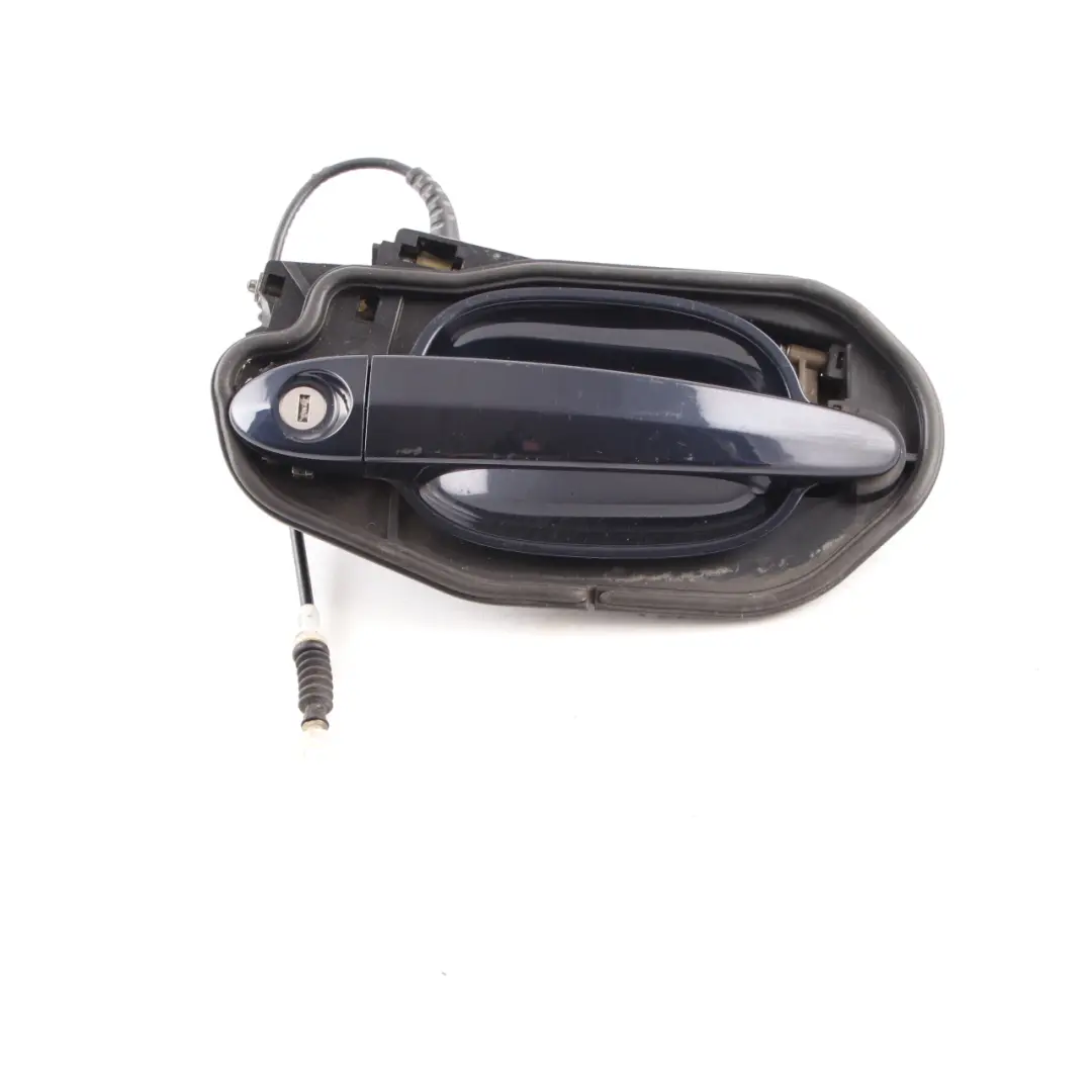 BMW 5 Series E60 E61 Grab Door Handle Front Right O/S Monacoblau Blue - A35 - SKU rhd-7169174-MB - Part number 7169174