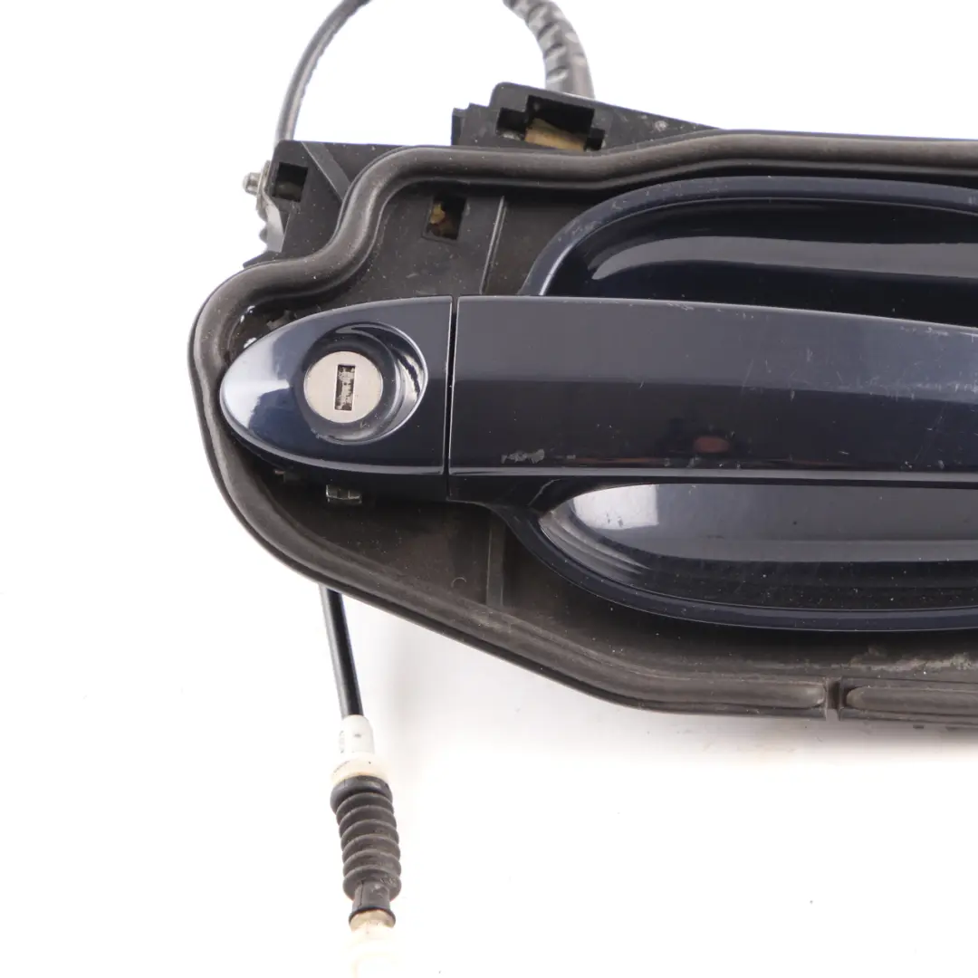 BMW 5 Series E60 E61 Grab Door Handle Front Right O/S Monacoblau Blue - A35 - SKU rhd-7169174-MB - Part number 7169174