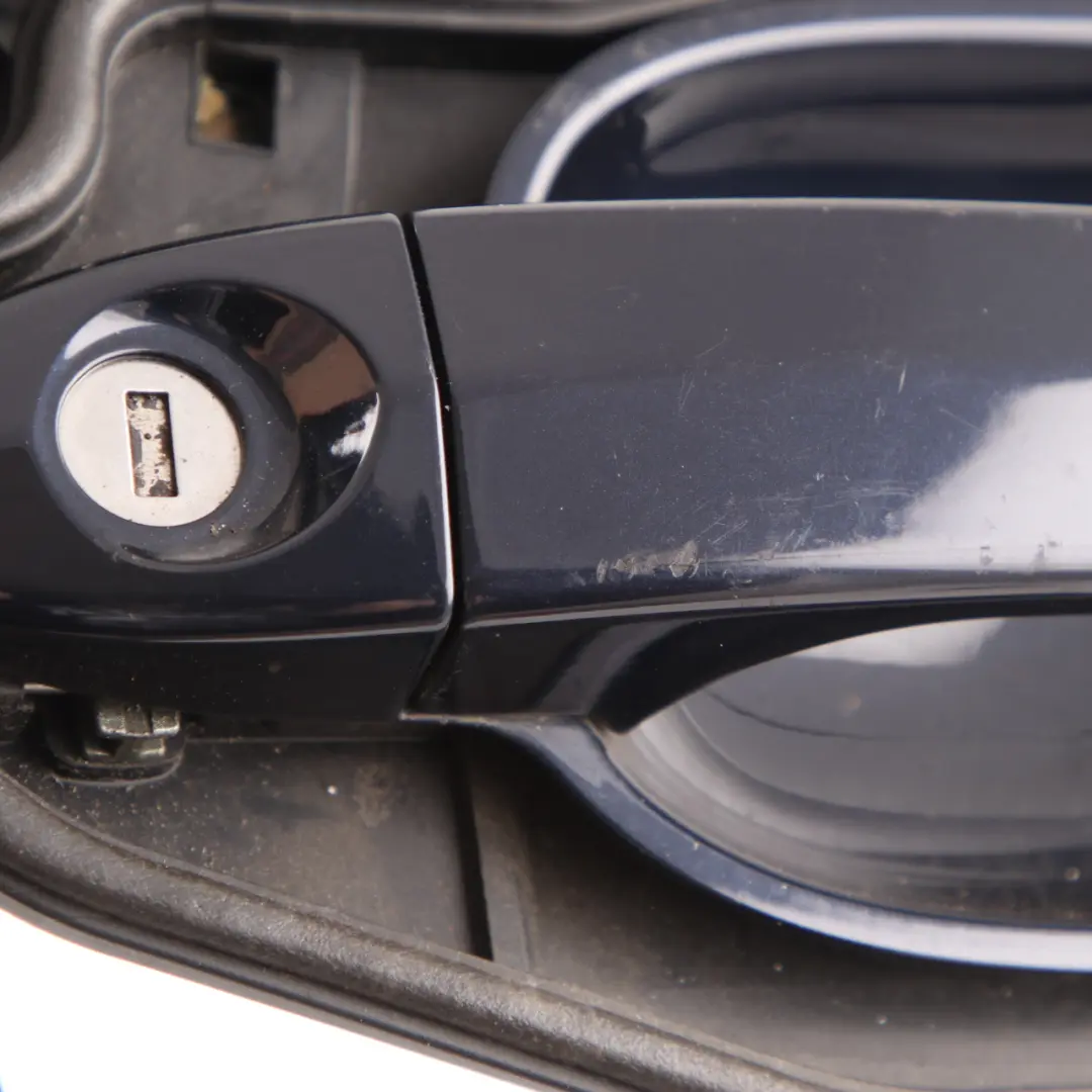 BMW 5 Series E60 E61 Grab Door Handle Front Right O/S Monacoblau Blue - A35 - SKU rhd-7169174-MB - Part number 7169174