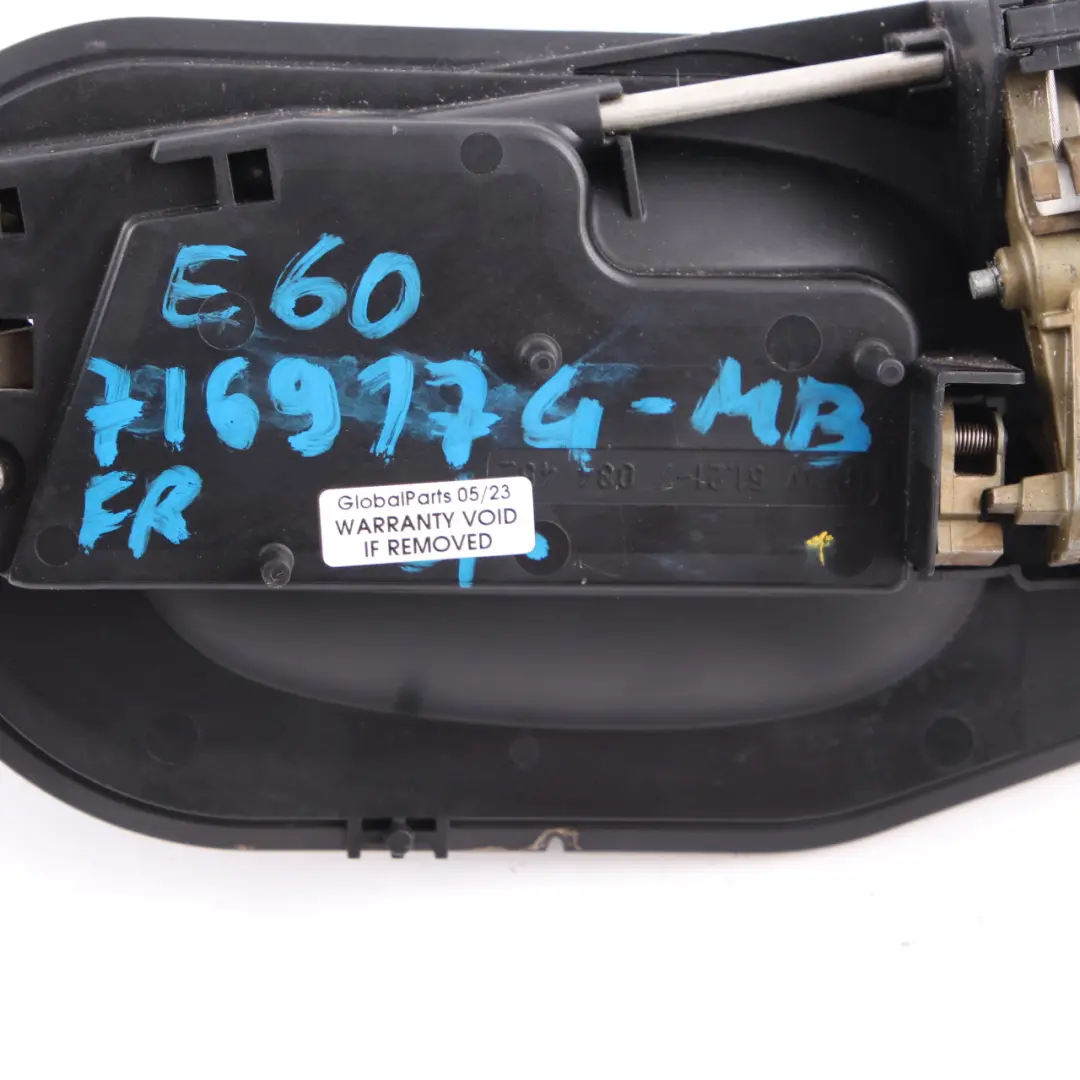 Grab Door Handle Front Right O/S Monacoblau Blue - A35 to BMW 5 Series E60 E61 with Part number 7169174 BMW 5 Series E60 E61 Grab Door Handle Front Right O/S Monacoblau Blue - A35 - SKU rhd-7169174-MB - Part number 7169174