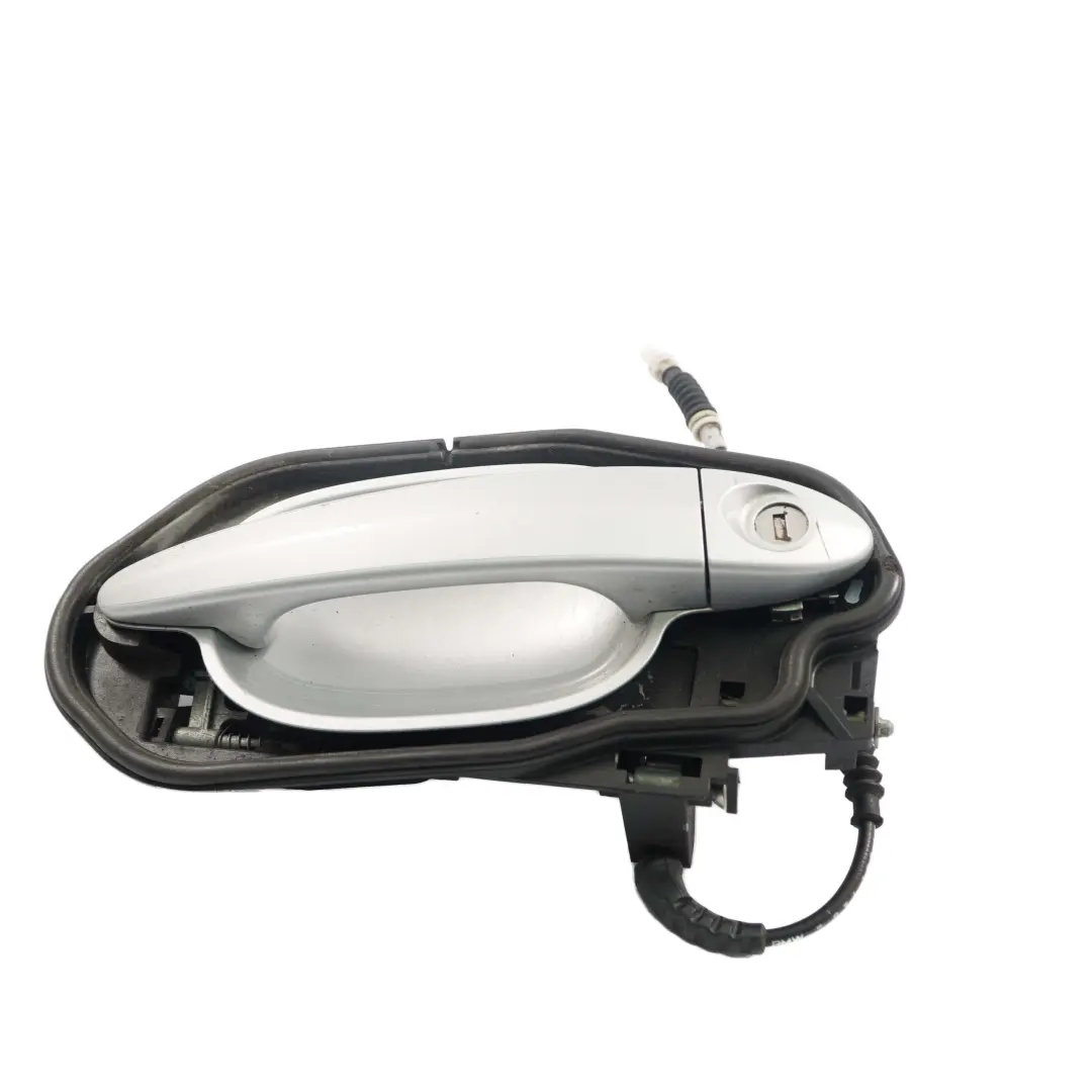 BMW 5 Series E60 E61 Grab Door Handle Front Right O/S Titansilber Silver 354 - SKU rhd-7169174-TS - Part number 7169174