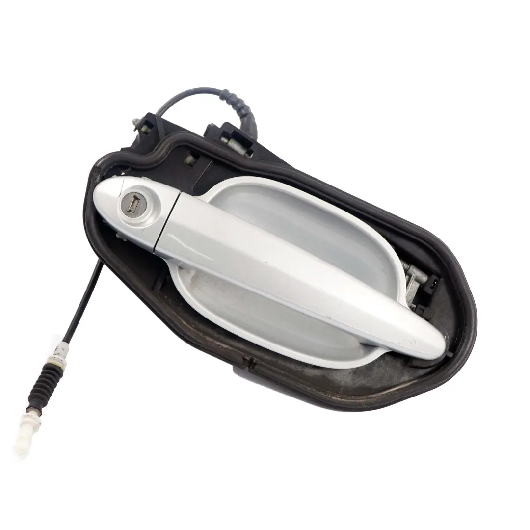 BMW 5 Series E60 E61 Grab Door Handle Front Right O/S Titansilber Silver 354 - SKU rhd-7169174-TS - Part number 7169174