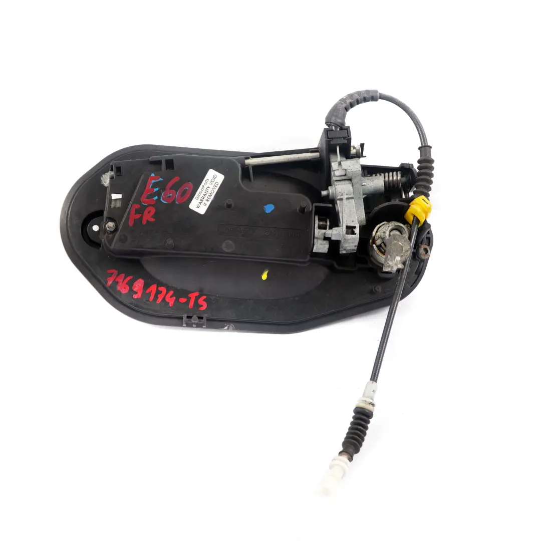 BMW 5 Series E60 E61 Grab Door Handle Front Right O/S Titansilber Silver 354 - SKU rhd-7169174-TS - Part number 7169174