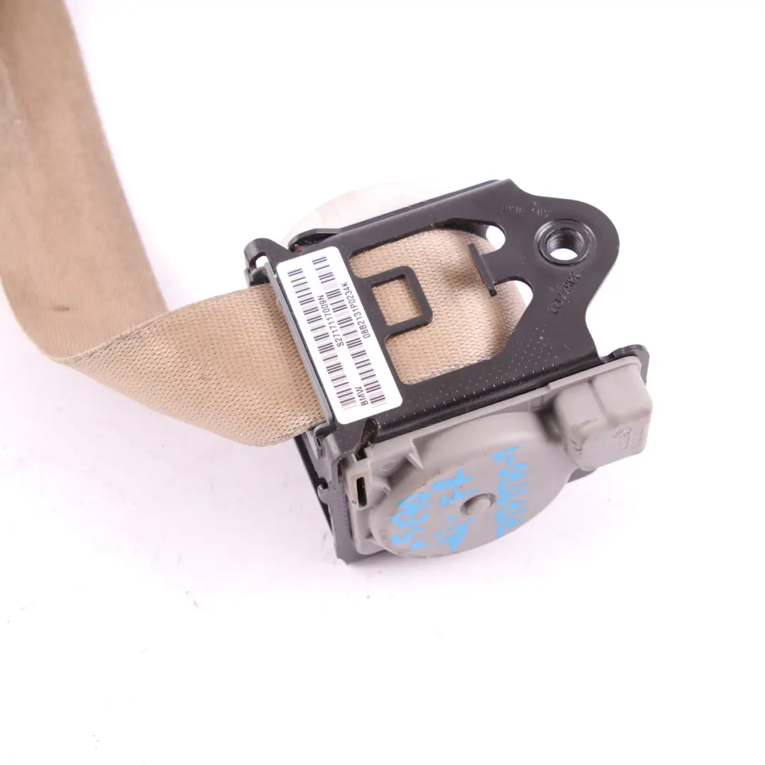Seat Belt BMW X5 X6 E70 E71 1 Upper Front Right O/S Beige - SKU rhd-7171170-1 - Part number 7171170