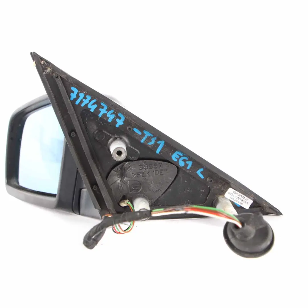  Wing Mirror BMW E60 E61 Heated Left Door N/S Titansilber Titanium Silver 354 - SKU rhd-7174747-TS1 - Part number 7174747