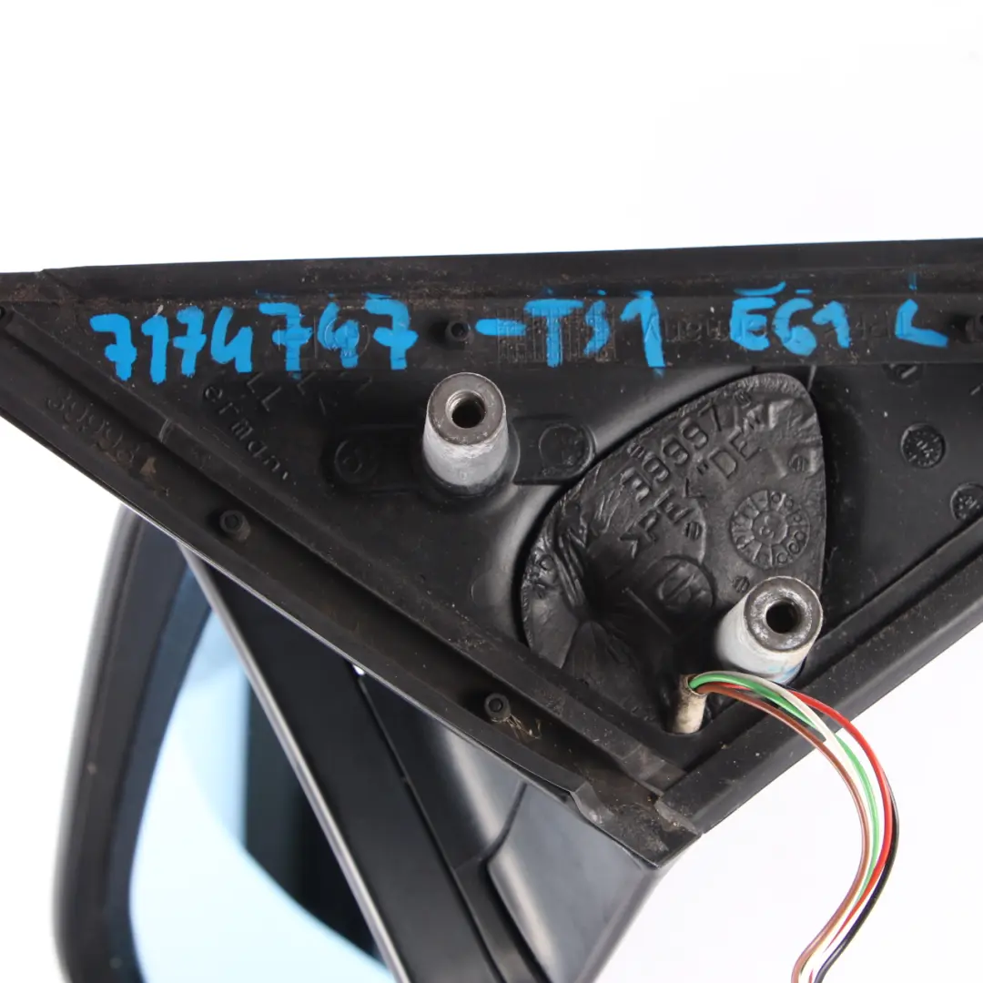  Wing Mirror BMW E60 E61 Heated Left Door N/S Titansilber Titanium Silver 354 - SKU rhd-7174747-TS1 - Part number 7174747