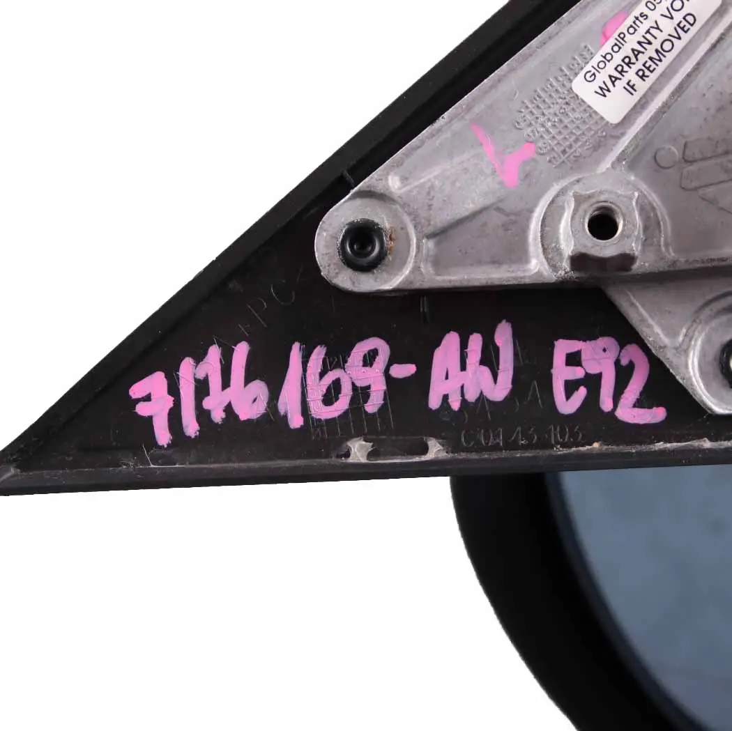 Wing Mirror BMW E92 E93 Heated Outside Left N/S Alpinweiss Alpine White - 300 to with Part number 7176169 Wing Mirror BMW E92 E93 Heated Outside Left N/S Alpinweiss Alpine White - 300 - SKU rhd-7176169-AW - Part number 7176169