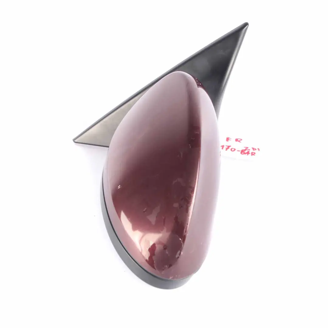 Wing Mirror BMW E92 E93 Right Heated Outside O/S Barberarot Barbera Red A39 to with Part number 7176170 Wing Mirror BMW E92 E93 Right Heated Outside O/S Barberarot Barbera Red A39 - SKU rhd-7176170-BAR - Part number 7176170