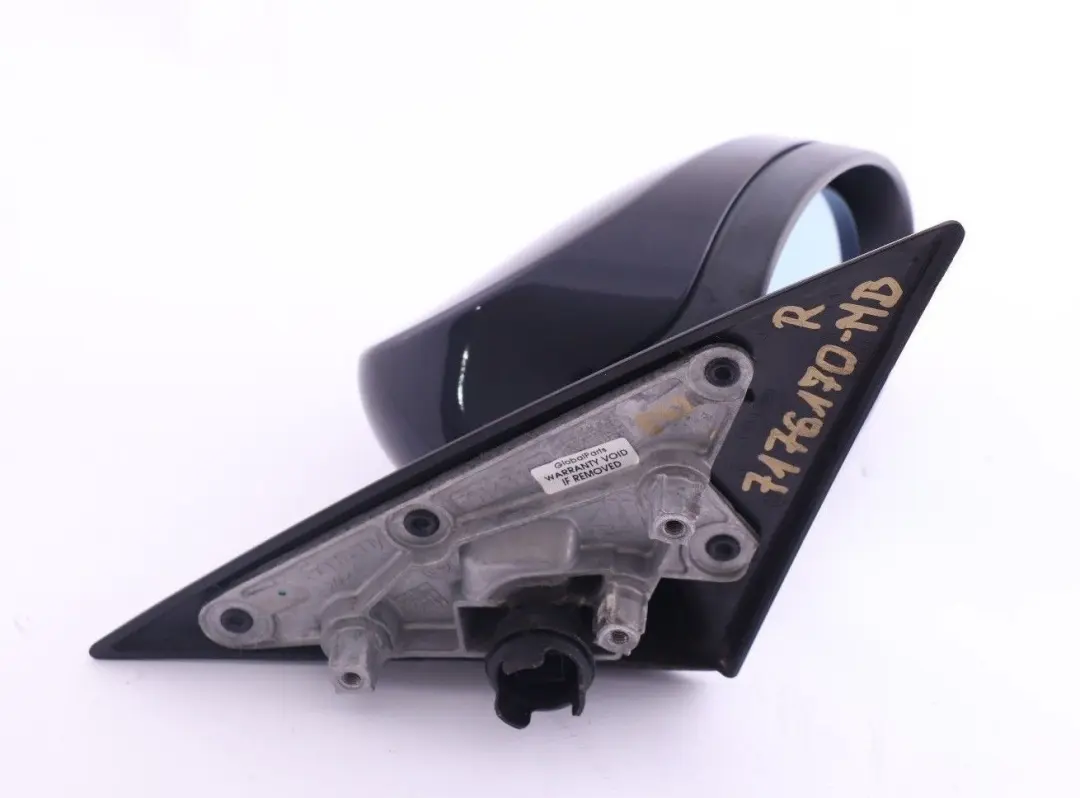 BMW 3 Series E92 E93 Right Heated Outside Wing Mirror O/S Monacoblau Monaco Blue - SKU rhd-7176170-MB - Part number 7176170