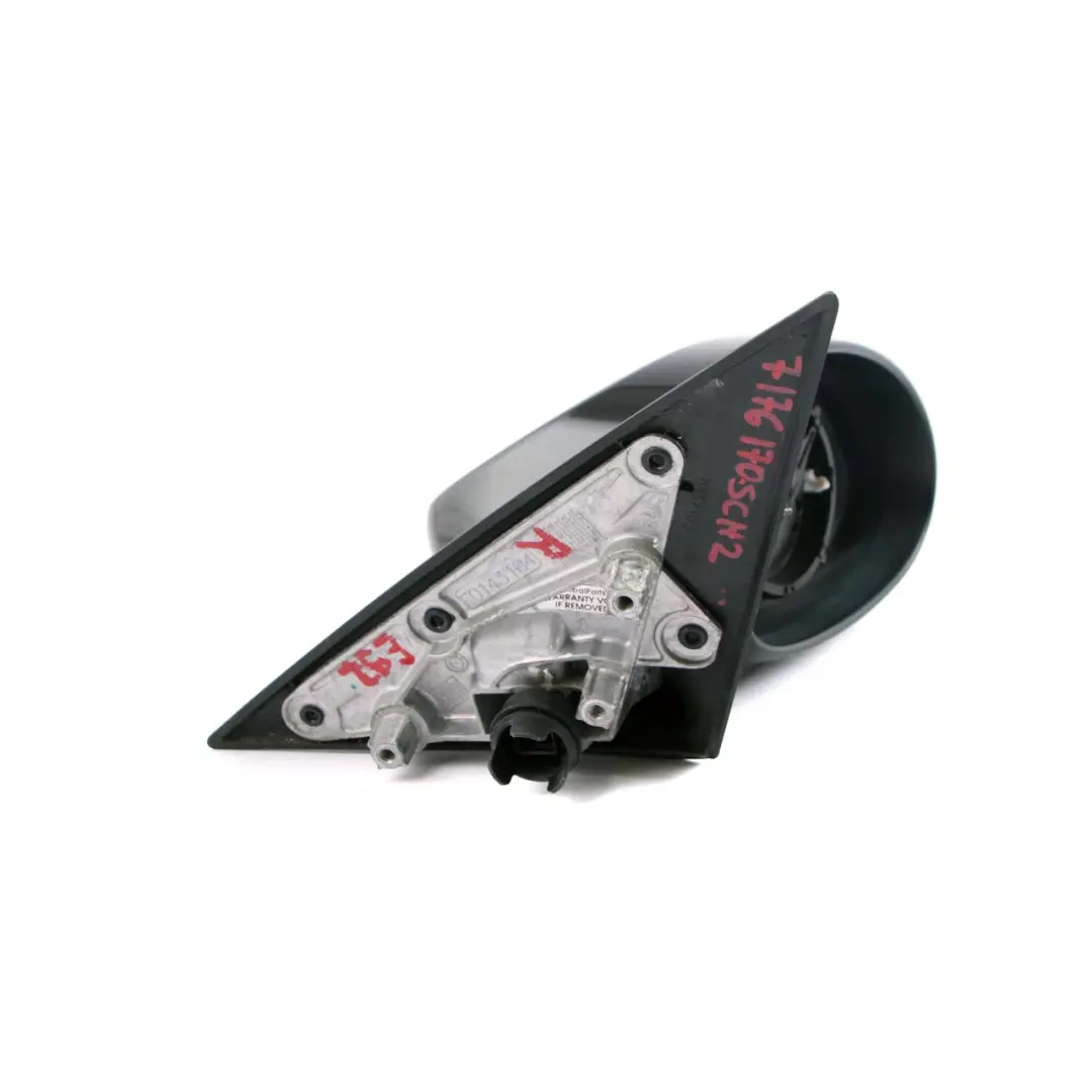 BMW 3 Series 2 E92 E93 Right Heated Outside Wing Mirror O/S Schwarz 2 Black 668 - SKU rhd-7176170-SCH2 - Part number 7176170