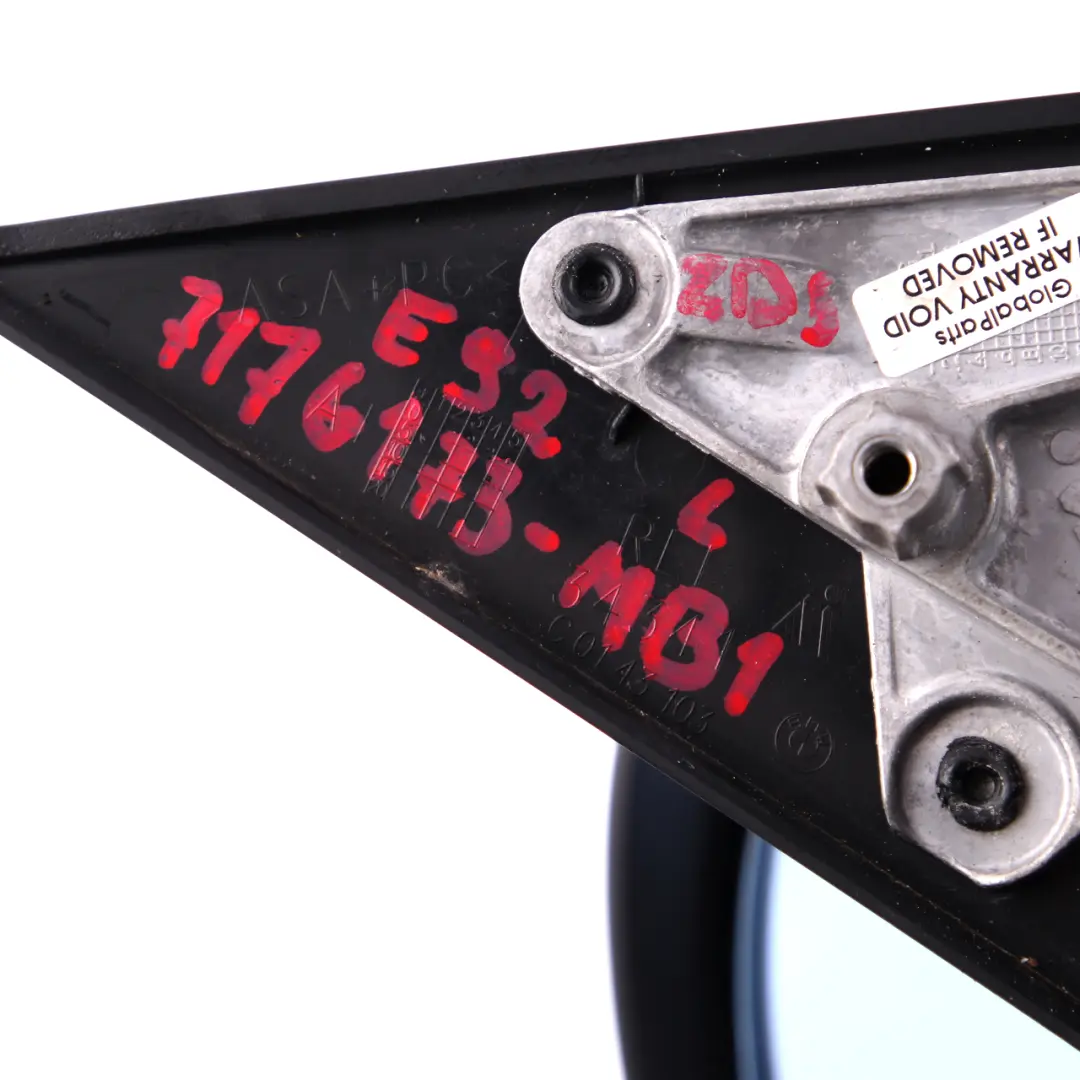 Left Wing Mirror N/S Monacoblau Metallic Monaco Blue A35 to BMW 3 Series 1 E92 E93 with Part number 7176173 BMW 3 Series 1 E92 E93 Left Wing Mirror N/S Monacoblau Metallic Monaco Blue A35 - SKU rhd-7176173-MB1 - Part number 7176173