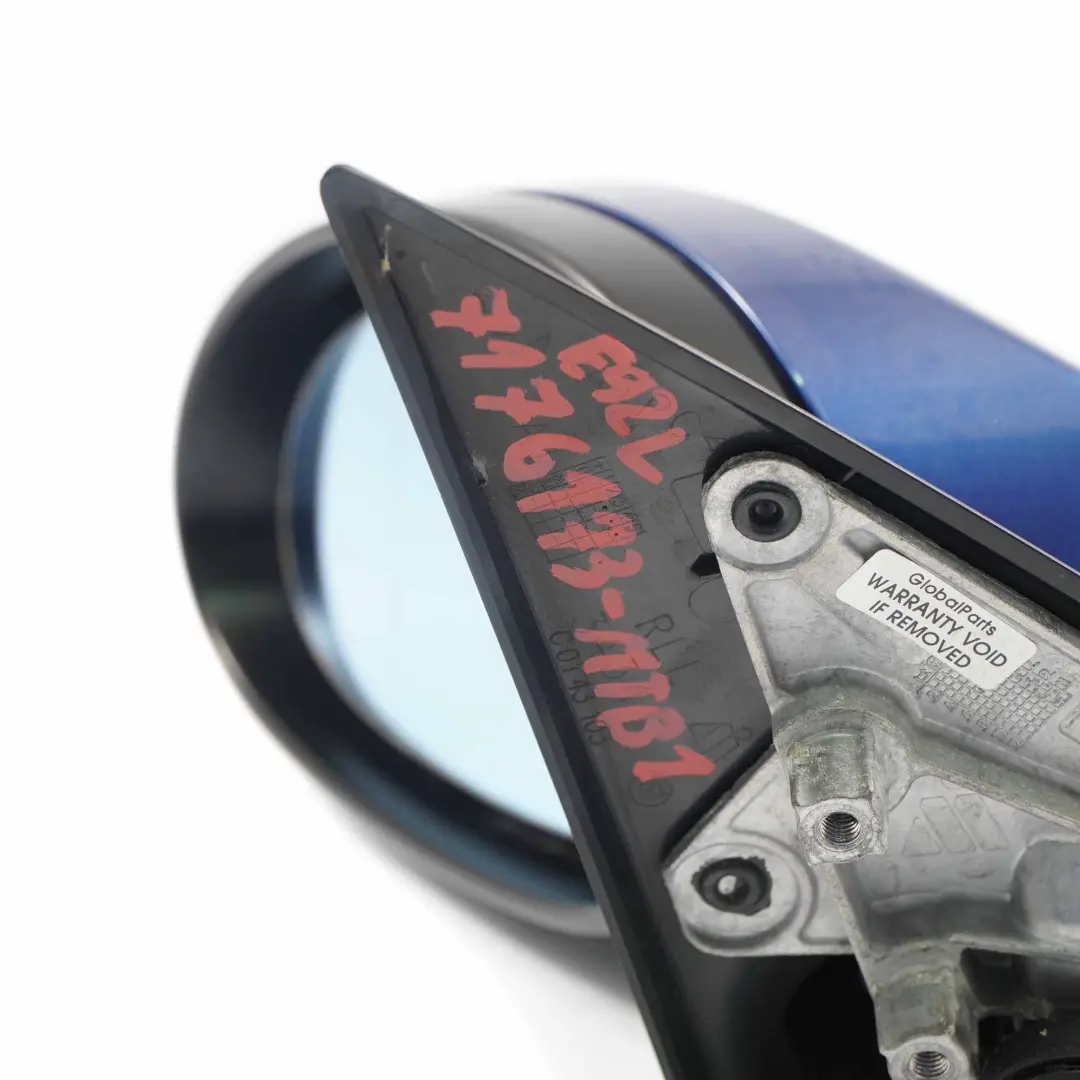  Wing Mirror Door BMW E92 E93 Left Outside N/S Montegoblau Metallic Blue A51 - SKU rhd-7176173-MTB1 - Part number 7176173