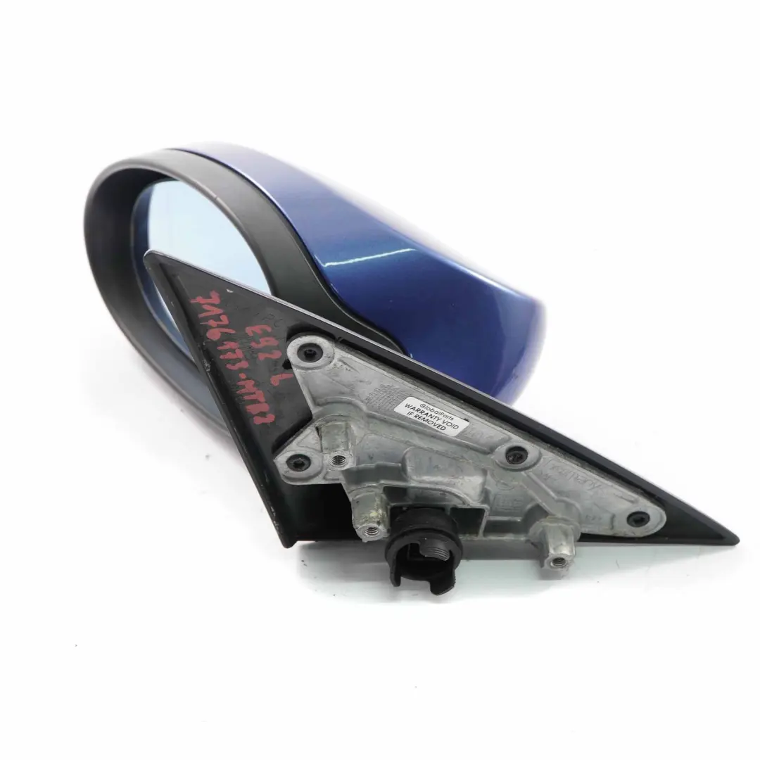 Wing Mirror Door BMW E92 E93 Left Outside N/S Montegoblau Metallic Blue A51 to with Part number 7176173 Wing Mirror Door BMW E92 E93 Left Outside N/S Montegoblau Metallic Blue A51 - SKU rhd-7176173-MTB2 - Part number 7176173