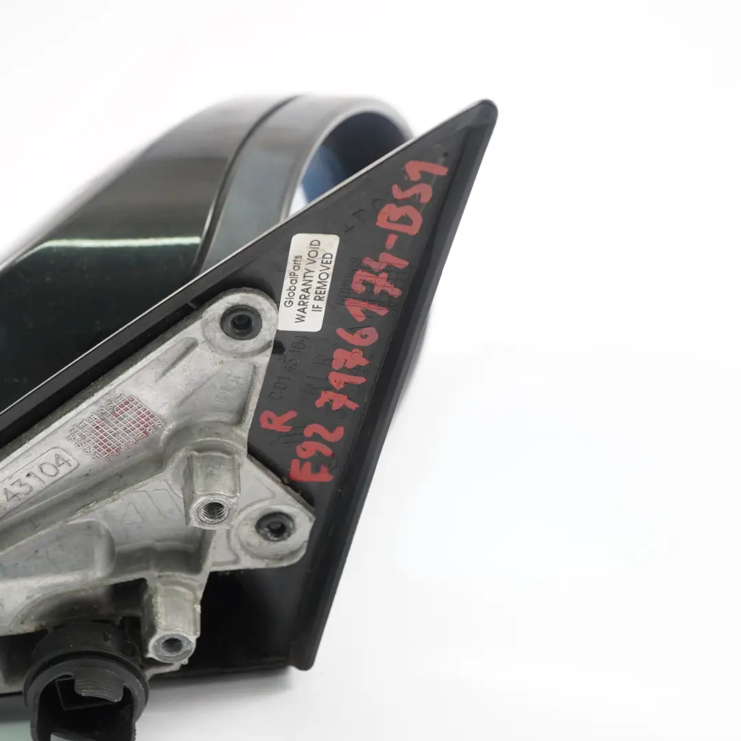 Wing Mirror BMW E92 E93 1 Right Outside Door O/S Black Sapphire Metallic 475 to with Part number 7176174 Wing Mirror BMW E92 E93 1 Right Outside Door O/S Black Sapphire Metallic 475 - SKU rhd-7176174-BS1 - Part number 7176174