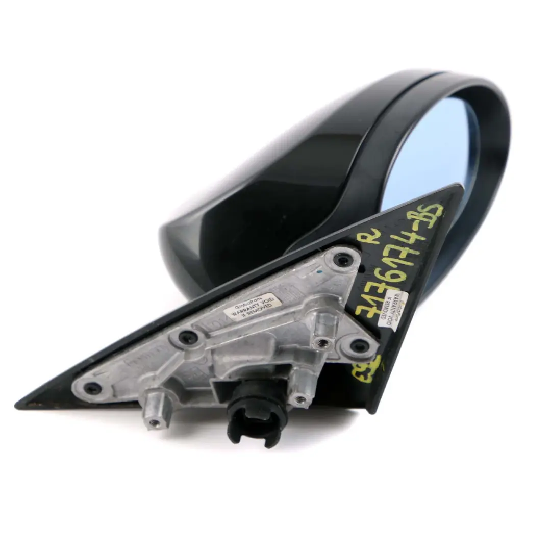 BMW 3 Series E92 E93 Right Outside Wing Mirror O/S Black Sapphire Metallic 475 - SKU rhd-7176174-BS - Part number 7176174
