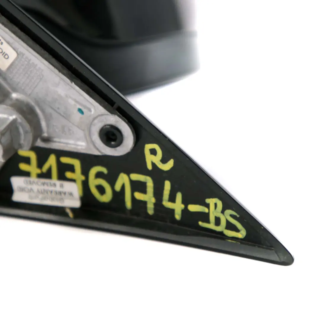 Right Outside Wing Mirror O/S Black Sapphire Metallic 475 to BMW 3 Series E92 E93 with Part number 7176174 BMW 3 Series E92 E93 Right Outside Wing Mirror O/S Black Sapphire Metallic 475 - SKU rhd-7176174-BS - Part number 7176174