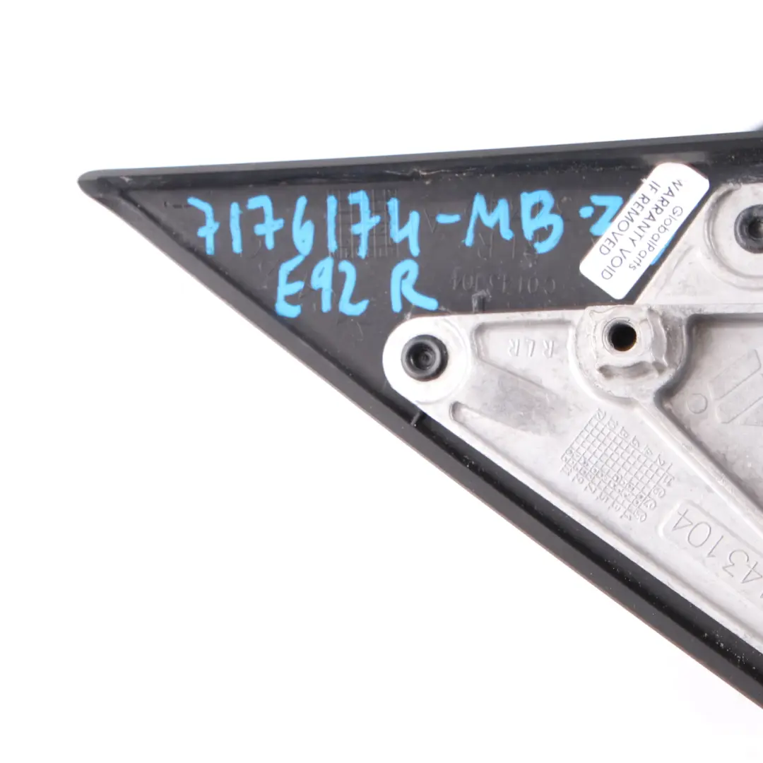 Wing Mirror BMW E92 E93 2 Door Right O/S Outside Monacoblau Metallic Blue A35 to with Part number 7176174 Wing Mirror BMW E92 E93 2 Door Right O/S Outside Monacoblau Metallic Blue A35 - SKU rhd-7176174-MB2 - Part number 7176174