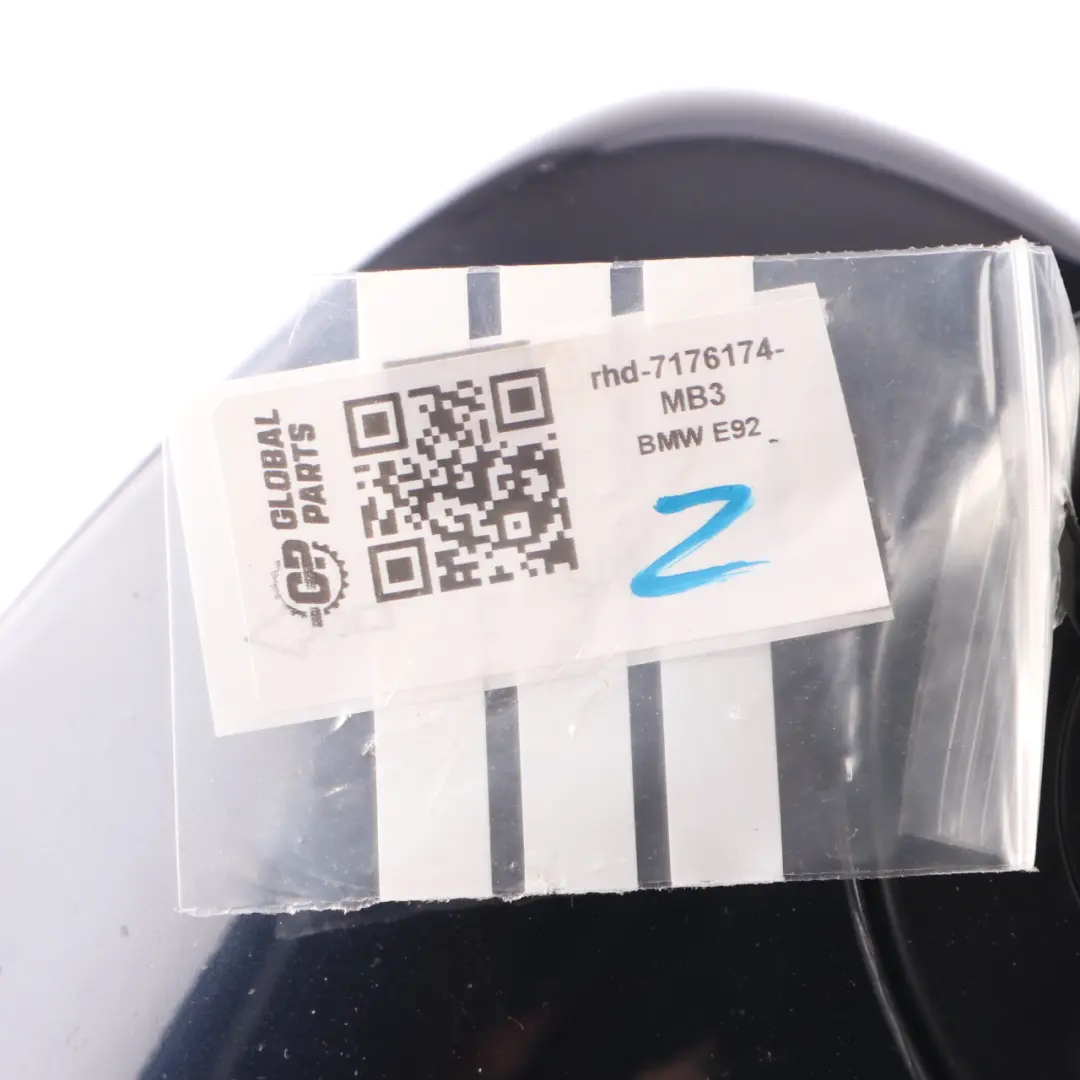  Wing Mirror BMW E92 E93 2 Door Right O/S Outside Monacoblau Blue A35 - SKU rhd-7176174-MB3 - Part number 7176174