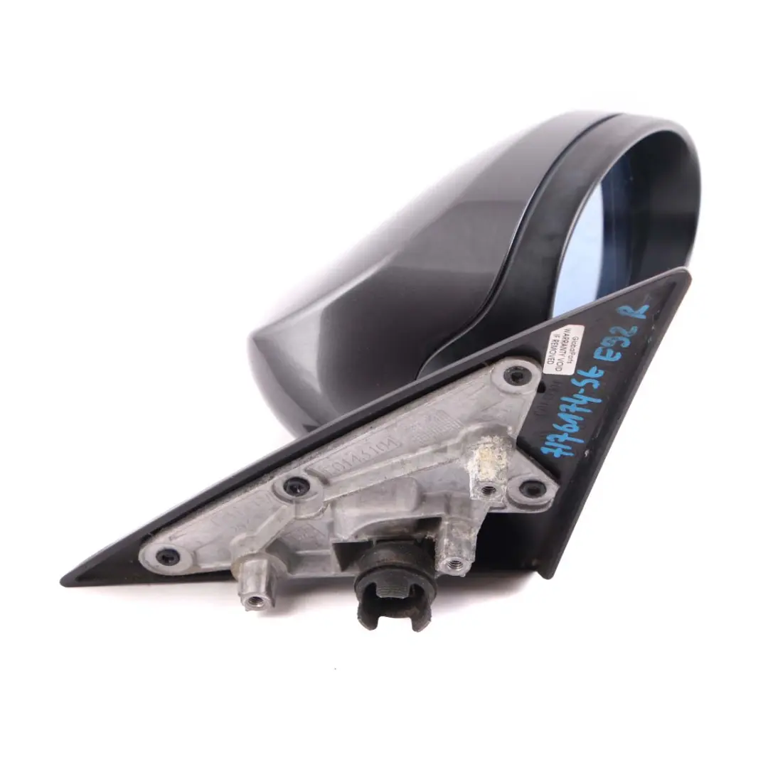 Right Wing Mirror O/S Sparkling Graphite Metallic - A22 to BMW 3 Series E92 E93 with Part number 7176174 BMW 3 Series E92 E93 Right Wing Mirror O/S Sparkling Graphite Metallic - A22 - SKU rhd-7176174-SG - Part number 7176174