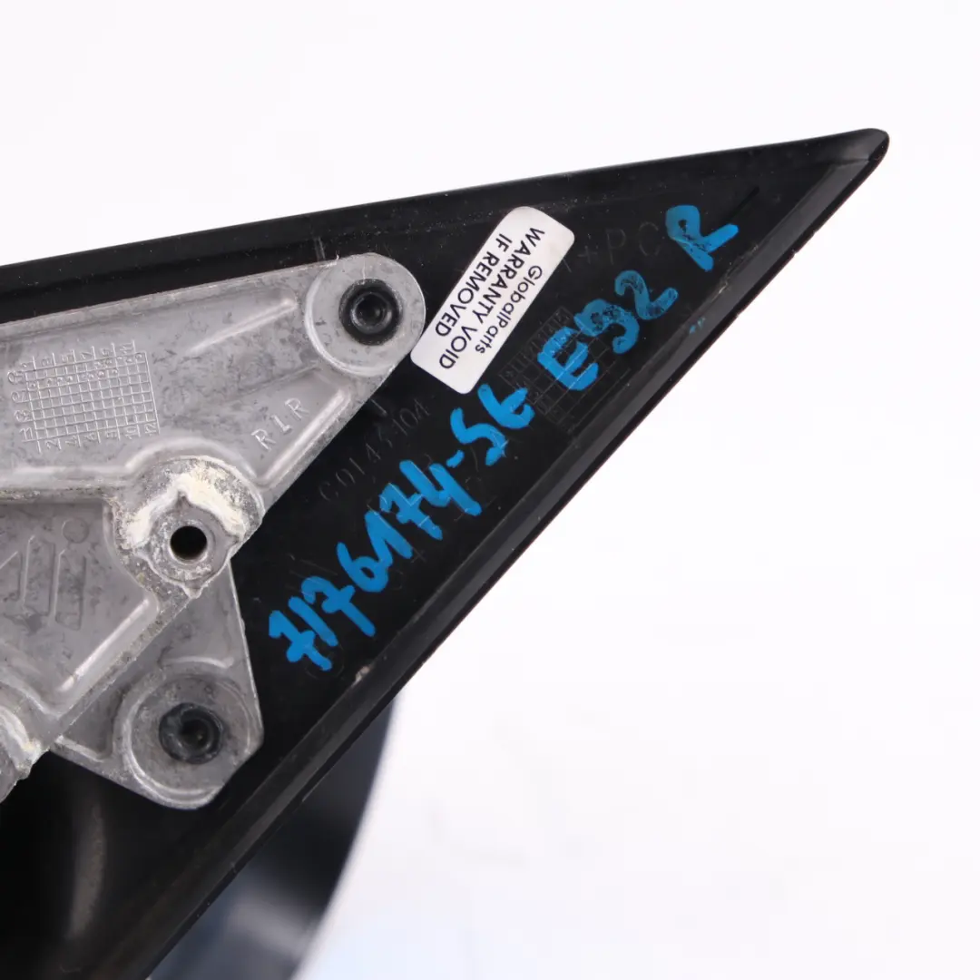 Right Wing Mirror O/S Sparkling Graphite Metallic - A22 to BMW 3 Series E92 E93 with Part number 7176174 BMW 3 Series E92 E93 Right Wing Mirror O/S Sparkling Graphite Metallic - A22 - SKU rhd-7176174-SG - Part number 7176174