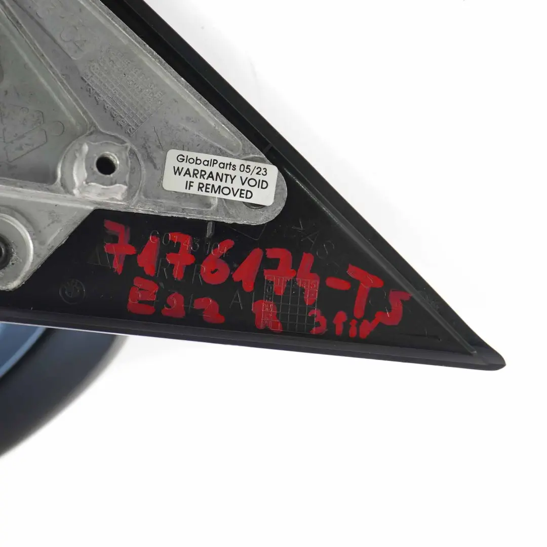 Wing Mirror BMW E92 E93 Door Right O/S Titansilber Titan Silver Metallic - 354 to with Part number 7176174 Wing Mirror BMW E92 E93 Door Right O/S Titansilber Titan Silver Metallic - 354 - SKU rhd-7176174-TS - Part number 7176174