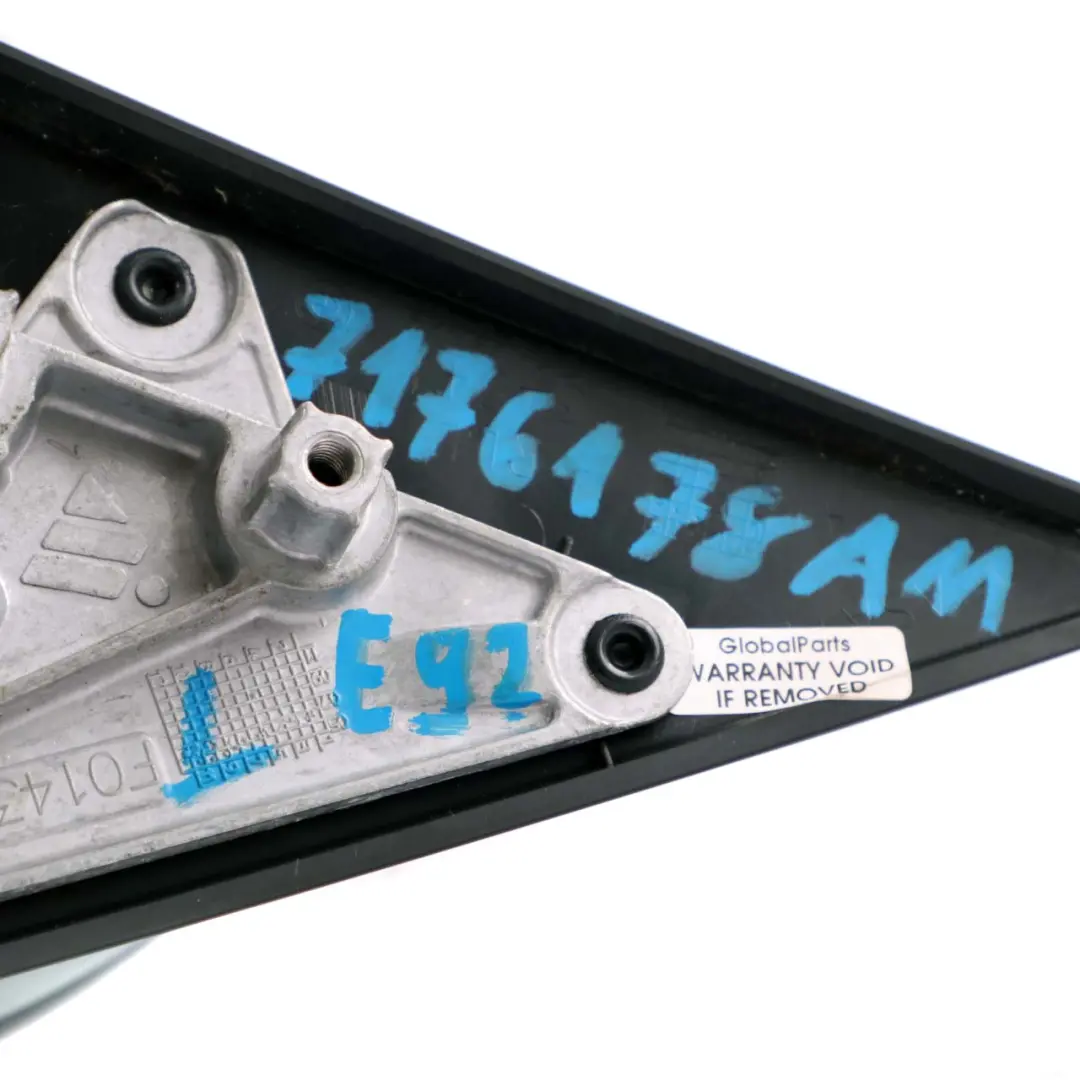 Fold Left Wing Mirror N/S Arktis Arctic Metallic A34 to BMW 3 Series E92 E93 Power with Part number 7176177 BMW 3 Series E92 E93 Power Fold Left Wing Mirror N/S Arktis Arctic Metallic A34 - SKU rhd-7176177-AM - Part number 7176177