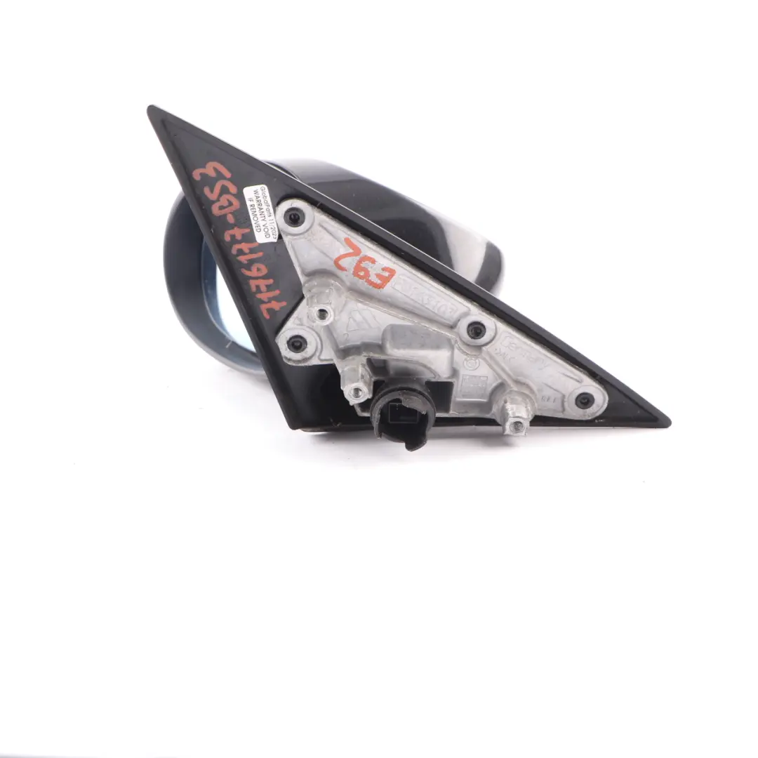 Wing Mirror BMW E92 E93 Power Fold Heated Door Left N/S Black Sapphire - 475 to with Part number 7176177 Wing Mirror BMW E92 E93 Power Fold Heated Door Left N/S Black Sapphire - 475 - SKU rhd-7176177-BS3 - Part number 7176177