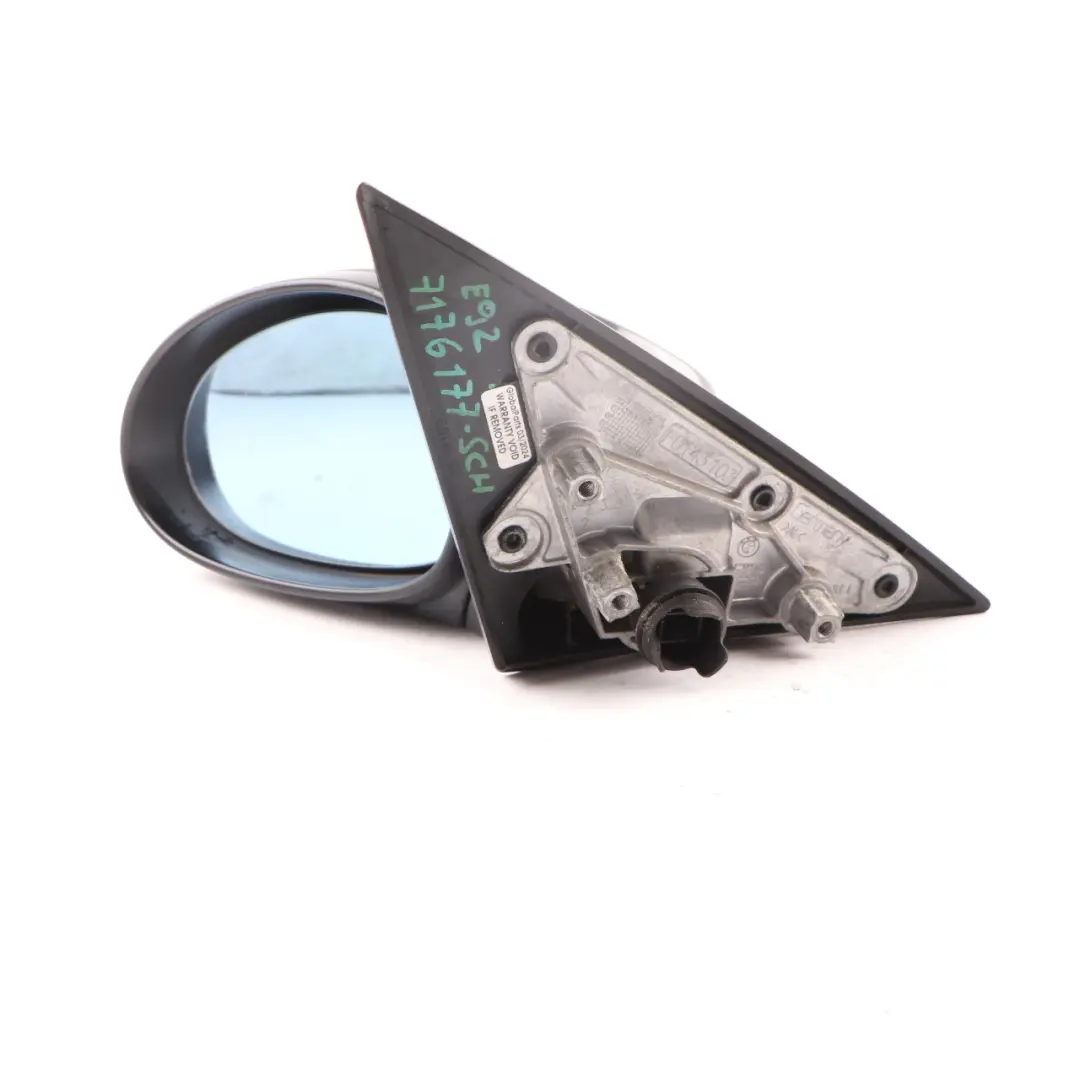 Wing Mirror BMW E92 E93 Power Fold Heated Left N/S Black Schwarz 2 - 668 to with Part number 7176177 Wing Mirror BMW E92 E93 Power Fold Heated Left N/S Black Schwarz 2 - 668 - SKU rhd-7176177-SCH - Part number 7176177
