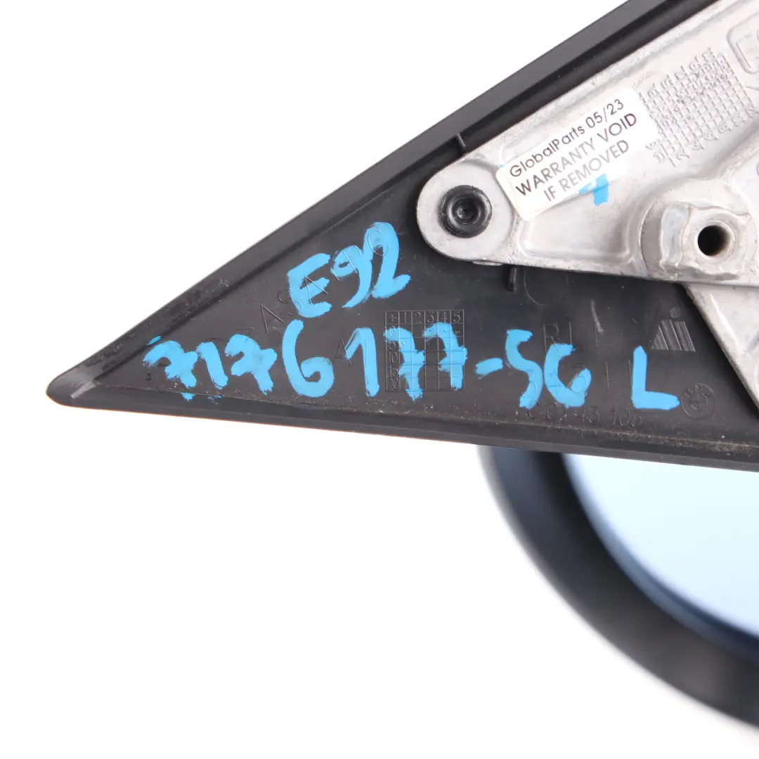 Wing Mirror BMW E92 E93 Power Fold Left Heated N/S Sparkling Graphite - A22 to with Part number 7176177 Wing Mirror BMW E92 E93 Power Fold Left Heated N/S Sparkling Graphite - A22 - SKU rhd-7176177-SG - Part number 7176177