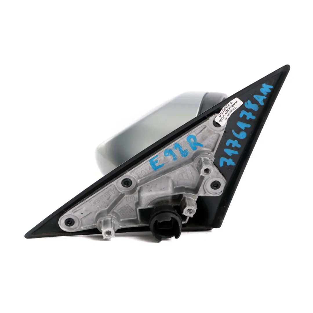 Fold Right Wing Mirror O/S Arktis Arctic Metallic A34 to BMW 3 E92 E93 Power with Part number 7176178 BMW 3 E92 E93 Power Fold Right Wing Mirror O/S Arktis Arctic Metallic A34 - SKU rhd-7176178-AM - Part number 7176178