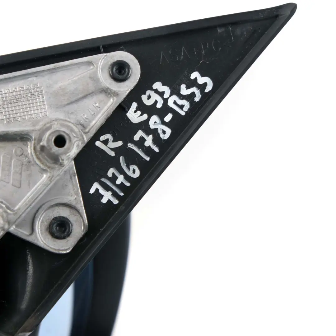  Door Wing Mirror BMW E92 E93 Power Fold Heated Right O/S Black Sapphire 475 - SKU rhd-7176178-BS3 - Part number 7176178