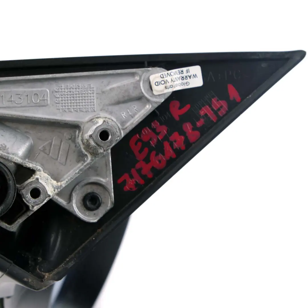 Fold Right Wing Mirror O/S Titansilber Titanium Silver 354 to BMW 3 E92 E93 1 Power with Part number 7176178 BMW 3 E92 E93 1 Power Fold Right Wing Mirror O/S Titansilber Titanium Silver 354 - SKU rhd-7176178-TS1 - Part number 7176178