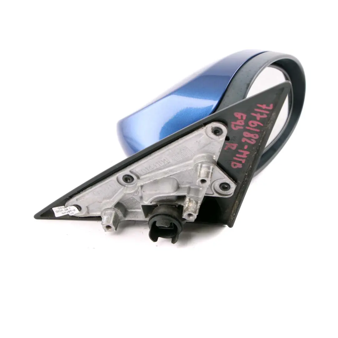 BMW E92 E93 Auto Dip Power Fold Right Wing Mirror O/S Montegoblau Montego Blue - SKU rhd-7176182-MTB - Part number 7176182