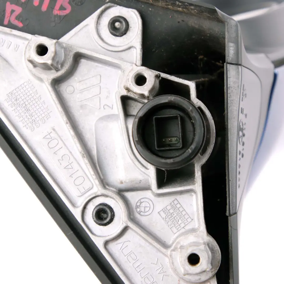 Dip Power Fold Right Wing Mirror O/S Montegoblau Montego Blue to BMW E92 E93 Auto with Part number 7176182 BMW E92 E93 Auto Dip Power Fold Right Wing Mirror O/S Montegoblau Montego Blue - SKU rhd-7176182-MTB - Part number 7176182