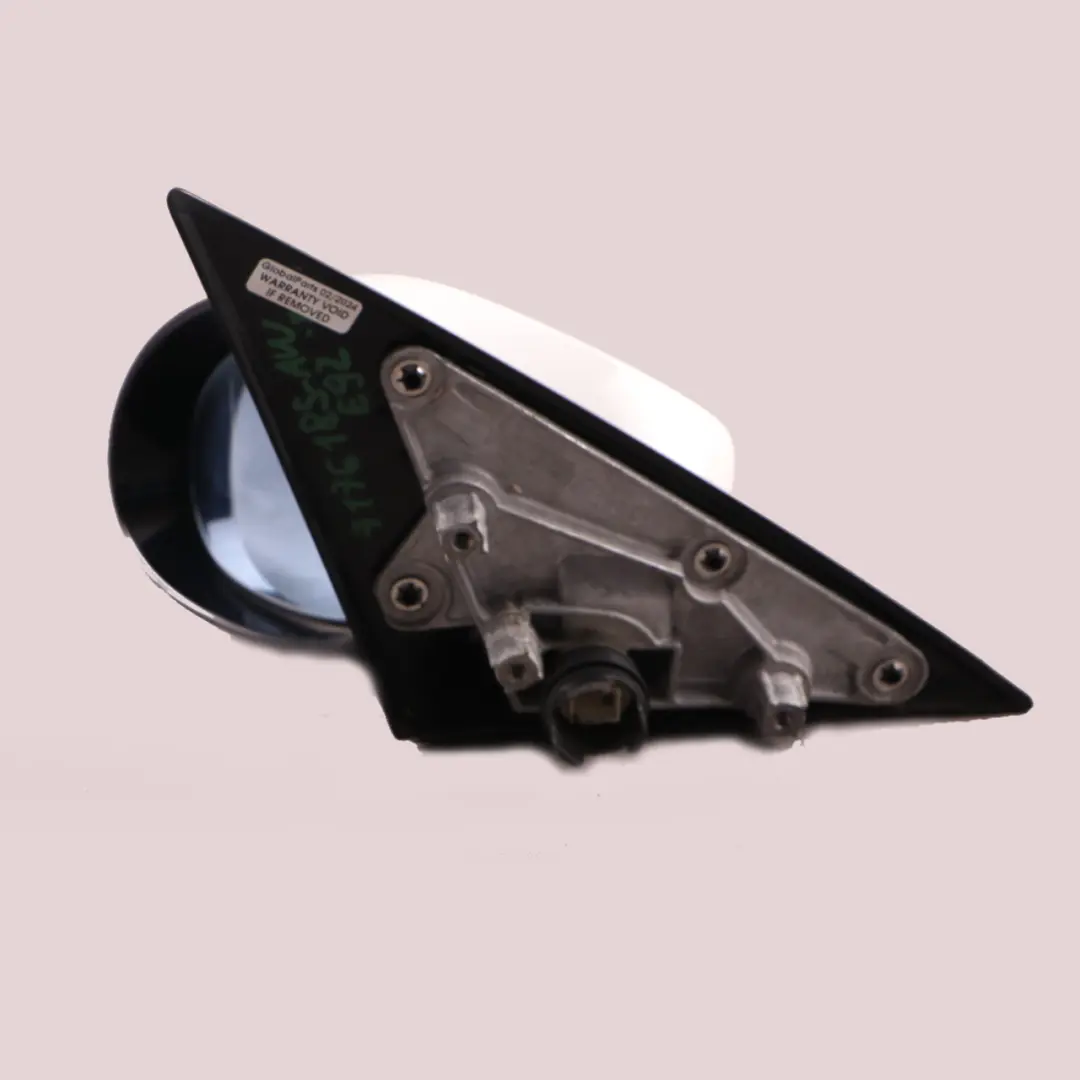 BMW 3 E92 M Sport Left N/S Heated Wing Mirror Alpine White - 300 - SKU rhd-7176185-AW - Part number 7176185